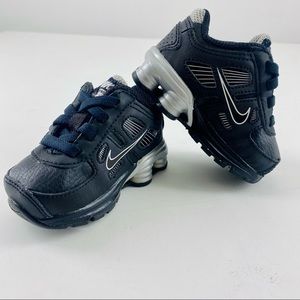 Nike baby turbo 11 black silver athletic sneakers